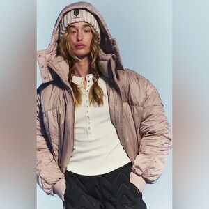 New Free People Movement Like a Dream Reversible Puffer Jacket Crystal Ball / XS